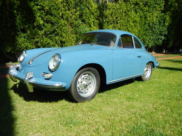 dove blue 1960 Porsche 356